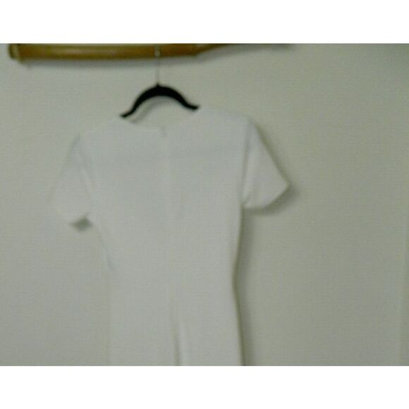 Lulu's Dress Eternal Elegance White Surplice Short Sleeve Maxi Dress Small - Picture 7 of 9